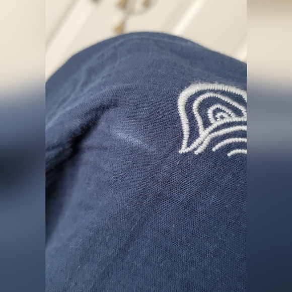 Johnny Was Byia Myrtle Embroidered V Neck Tunic Women's M Blue Multi Ocean Theme - Picture 11 of 15